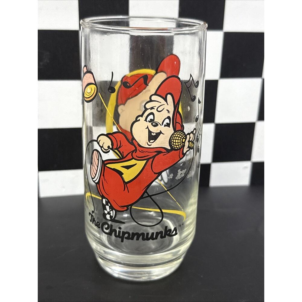 Alvin & The Chipmunks "Alvin" Drinking Glass 1985 Bagdasarian Productions 16 oz
